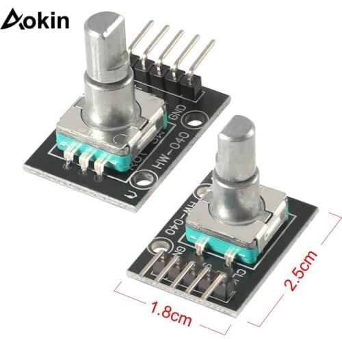 For Arduino 360 Degrees Rotary Encoder Module Compatible Brick Sensor Switch Development Board KY-040 With Pins
