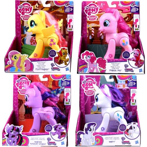 Hasbro Genuine My Little Pony Pinkie Pie Applejack Rarity Rainbow Dash Joints Movable Action Figure Girl Toys Birthday Gifts
