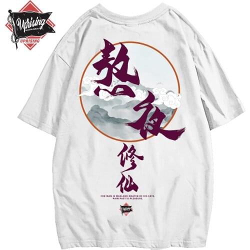 Hip Hop T Shirt Funny Evil Furtune Cat Print T-shirts Men Harajuku Streetwear Summer Tshirt Cotton Short Sleeve Tops Tees