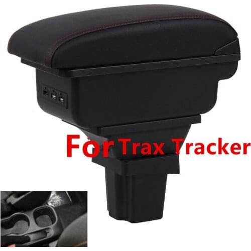 Storage Box for Chevrolet Trax Tracker / Holden Trax 2013-2017 Center Centre Console Armrest with Ashtray USB Charging