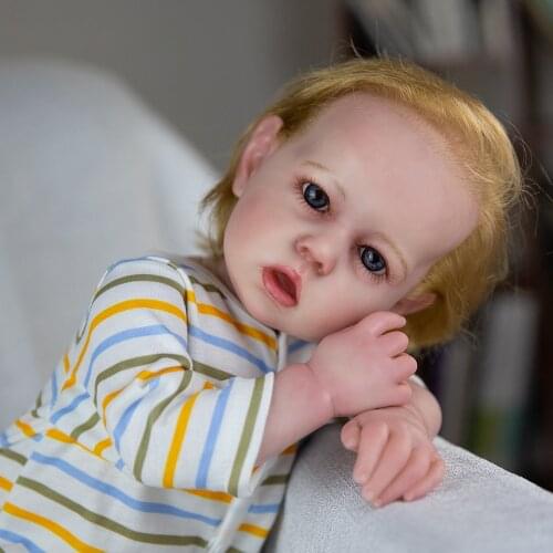 New 20" Liam Reborn Baby Doll Soft Silicone Vinyl Dolls Toy For Child Birthday Reborn Baby Doll