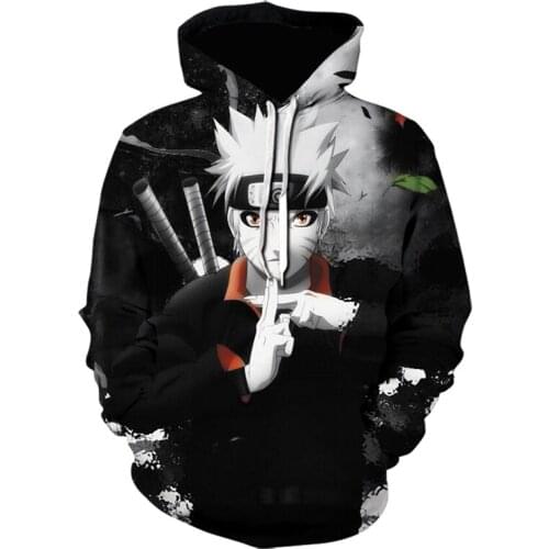 2021 NEW Hoodies Men Fashion High Quality Men Streetwear Sasuke kakashi 3D Print Mens Hoodies Sweatshirt Male Pullovers Coats