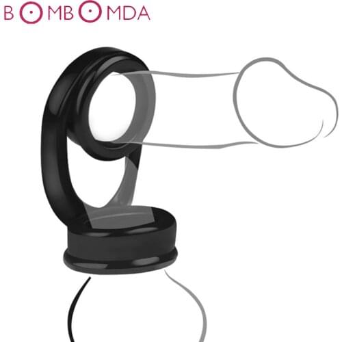 Soft Silicone Cock Ring Penis Enlargement Condoms For Men Extender Penis Ring Lock Sperm Scrotal Bound Reusable Condom Sex Toys