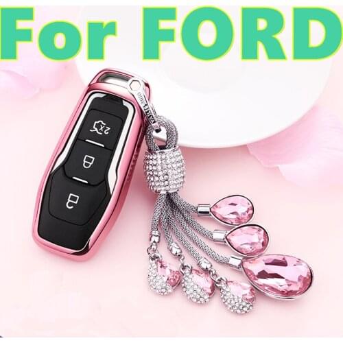 For FORD Focus Mondeo Edge Ecosport Escort Taurus Car key set multi-color key shell key bag gift car decoration accessories