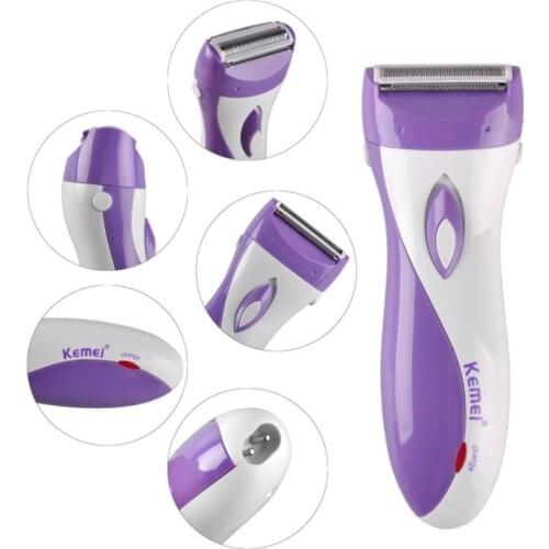 Special Sales Rechargeable Epilator Kemei KM-3018 Electric Women Shaver Hair Remover Female Shaving Depilation Machine