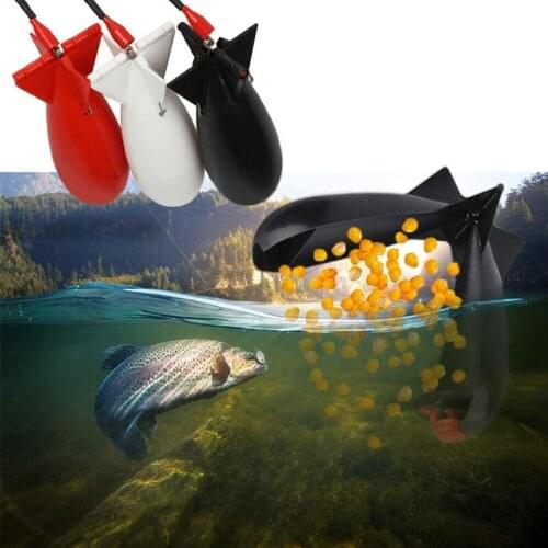 Fishing Feeders Small Rockets Fishing Tackle Feeders Float Bait Holder Rocket Feeder Tackle Tool Accessories