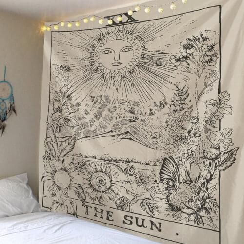 Tarot Card Tapestry Wall Hanging Astrology Divination For Home Deco Living Room Bedroom Large Size