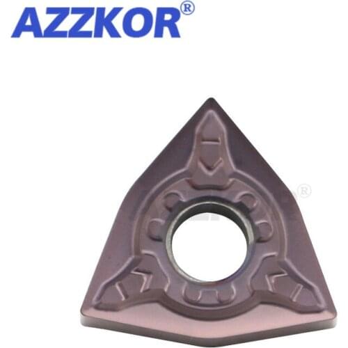 WNMG0804-OM EM ES EF NT205 Turning Tools Inserts CNC Center Lathe For 304# 316# Stainless Steel AZZKOR Peach Carbide Blades