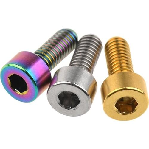 Xingxi Titanium Hex Socket Bicycle Bolt Standard Head DIN912 M4x10 12mm Hexagon Screws 1Pcs