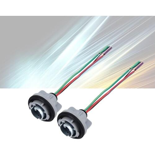 2Pcs LED Plug Bulb Holder 1157 BAY15D P21/5W Bulbs Socket Holder 1156 BA15S P21W Base Connector For Car Reversing/Brake Lights