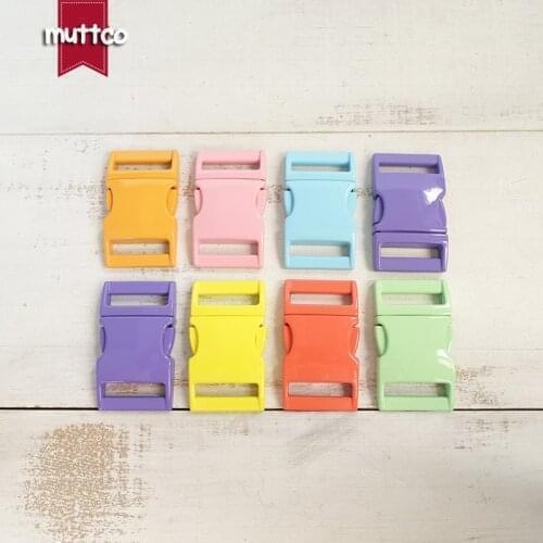 20pcs/lot Colour mixture metal buckle quick side release buckle for garment bag dog accessories 25mm webbing DIY pet collar