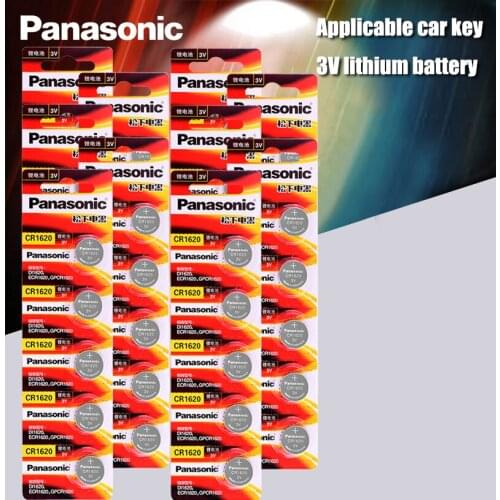 50pcs/Lot Panasonic Original Product cr1620 Button Cell Batteries For Watch 3V Lithium Battery CR 1620 Remote Control Calculator