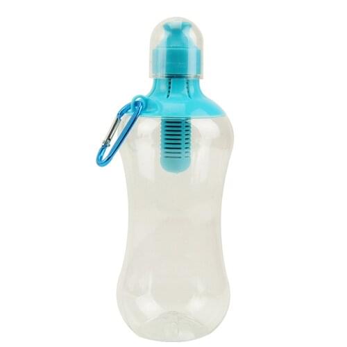 550ML Water Bobble Hydration Filter Bottle Outdoor Portable Filtered Drinking Bottles with Built-In Carbon Filter Carbon
