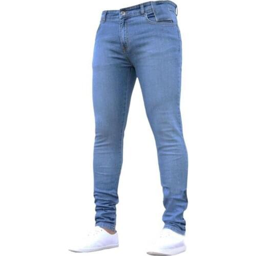 Men jeans Autumn Winter Fashion Men Skinny Jeans Slim Fit Denim Leggings Long Trousers Slim All-match men jeans Streetwear 3XL