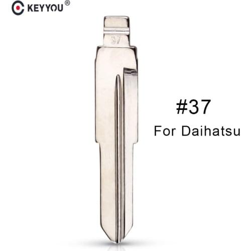 KEYYOU Metal Blank Uncut Flip KD Remote Key Blade Type #37 for DAIHATSU Xenia Faw DLX