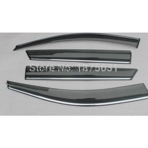 Window Visor Wind Deflector Smoke Rain Sun Guard Vent For 2013 2014 2015 2016 for HYUNDAI Santa fe IX45