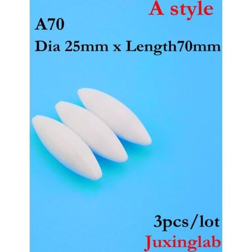Laboratory PTFE magnetic stir bar A70 type A . A70 Dia25mm x length70mm 3pcs / pack