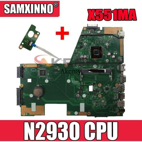Akemy X551MA Laptop motherboard for ASUS X551MA F551MA D550M original mainboard N2930 CPU