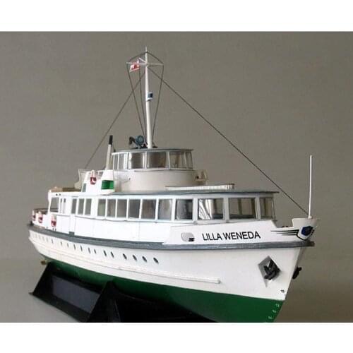1/100 Lilla Weneda Coast Ferry Boat Model Kit Education Game Papercraft Toy for Kids Adults Collectables Room Decoration