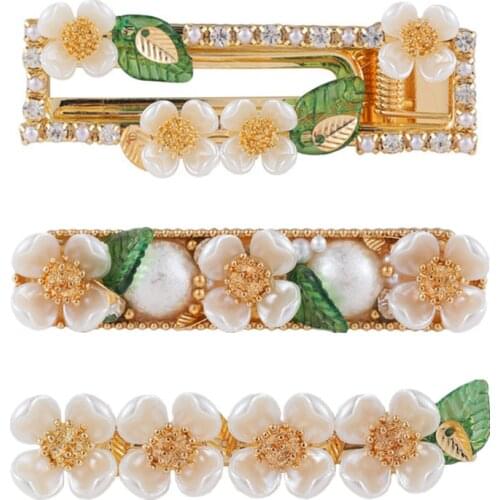 Trendy 2021 New Spring Hair Clip for Women Sweet Girls Hairpin Shell Flower Barrettes Korean Hairwear Duckbill Hair Accessories