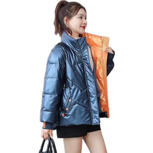 Fashion Short Jackets Women 2021 Winter New Parkas Korean Version Of Thin Down Padded Jacket Womens Warm Bread Jacket