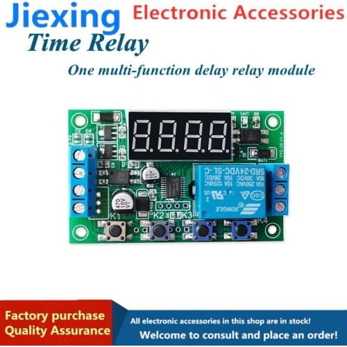 Delay relay module 5v12v24v programmable timing pulse cycle power off trigger control circuit switch