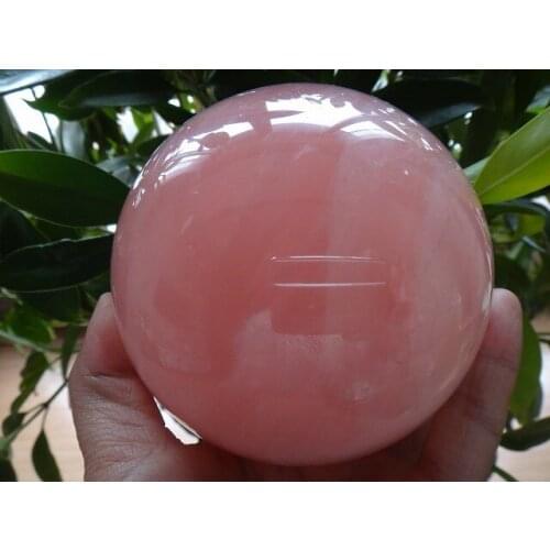 Huge Rose Quartz Ball 3.87" Inch Pink Madagasca Sphere Crystal Sphere Orb Reiki