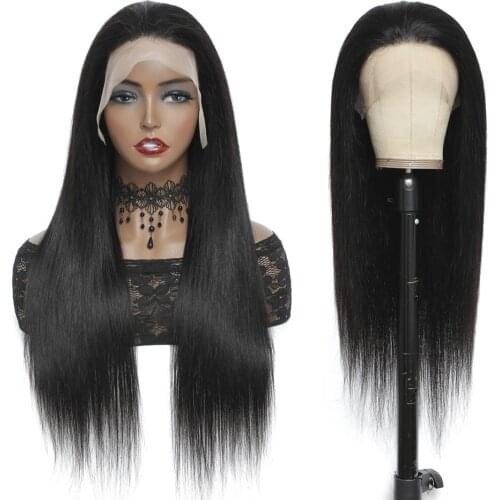 13x4 HD Transparent Lace Front Wig 30 32 Inch Bone Straight Human Hair Frontal Wigs Brazilian Straight 4x4 Closure Wig For Women