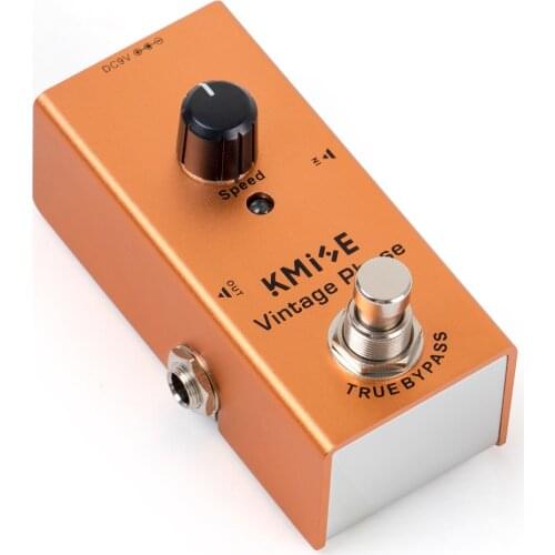 Kmise Guitar Effects Phaser Pedal for Electric Guitar DC 9V Single Mini Vintage Phaser Pedal