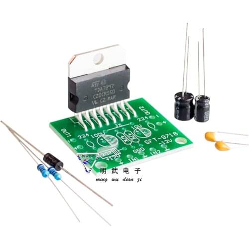 1set TDA7297 Amplifier Board Spare Parts Dc 12V Grade 2.0 Dual Audio Encoding 15w Electronic Diy Kit