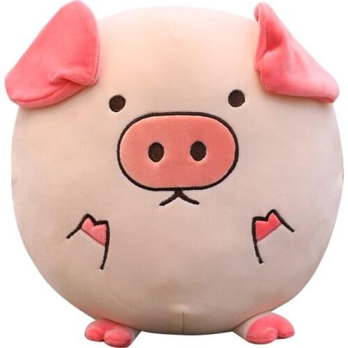 40cm 2018 Soft animal pillow PP Cotton Stuffed Animal Series Toys Stuffed Pig Lion Plush Doll Birthday Gifts for Children Toys