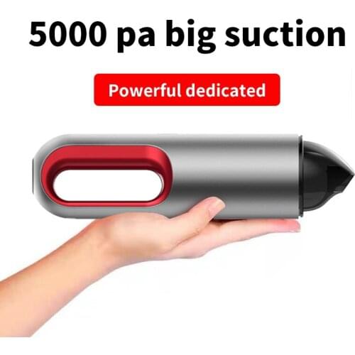 Handheld Car Vacuum Cleaner Wireless Powerful Cyclone Suction Rechargeable Wet/Dry Auto Portable for Car Home Pet Hair