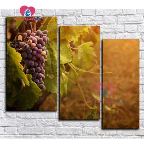 Triptych Diamond embroidery fruit grape Diamond mosaic full square rhinestones diamond painting cross stitch full square gifts