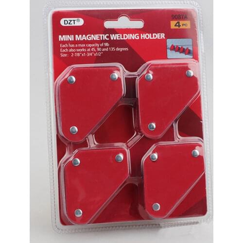 4pcs/set Mini Triangle-Welding Positioner Weld Holders 9Lb Soldering Locator Magnetic Fixed Angle Tool Without Switch