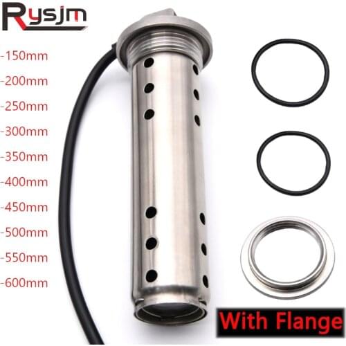 High quality Stainless Steel Boat Sewage Level Meter Sending Unit 200/250/400mm 0~190ohm Sewage Level Gauge sensor with Flange