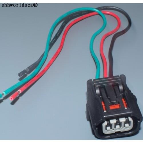 Worldgolden 3 Pin 1.2mm Waterproof Auto Wire Connector 1718653-1 / 4F0 973 703A / 2-1718652-3 Reversing Radar Plug For VW Audi