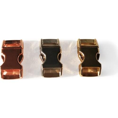 YOUGLE 5 Pcs/Lot Metal Hanging Buckles Quick Side Release Buckles Paracord Bracelet Dog Collar 41mm 38mm