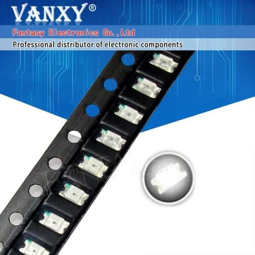 100pcs White 1206 SMD LED diodes light 3216