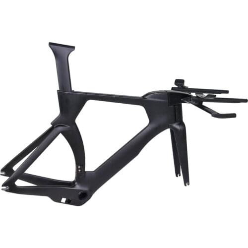 700C All Hidde Cable Routing Carbon TT Triathlon Road Bike Frames Racing Aero Time Trial Carbon Bicycle Frameset BB386 TT01