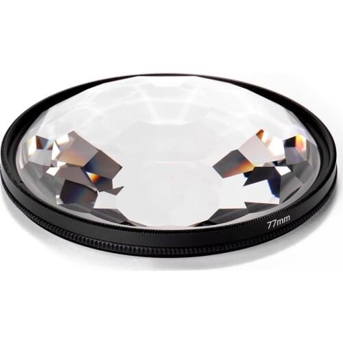 77 mm Kaleidoscope Prism Camera Glass Filter Variable Number of Subjects SLR Photography Accessories Video Photo Studio