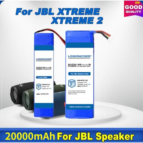 LOSONCOER 18200mAh GSP0931134 Battery For JBL XTREME 1 SUN-INTE-10 For JBL Xtreme 2 3 Bluetooth Speaker Battery
