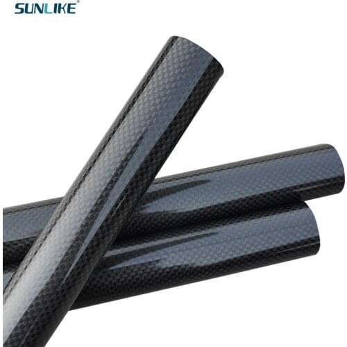 2PC Length 250mm Twill Frosted Carbon Fiber Tube Drone Accessories OD16mm 17mm 18mm 19mm 20mm 22mm Factory Direct CNC Cutting