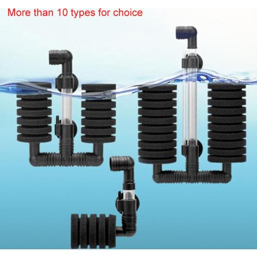 Aquarium Filter Fish Tank Shrimp Pond Air Pump Skimmer Biochemical Sponge Filter Aquarium Filtration Filter Aquatic Pets Product