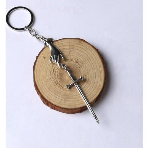 Tarot sword Key chain sword keyring hand Keychain jewelry mysterious manifesto Gothic Middle Ages witch gift 2020