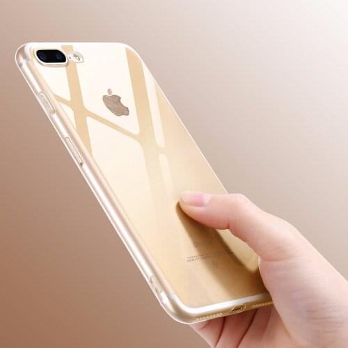 KACOOL Phone Cases Cover For iPhone 6 6s Plus Case Soft Silicone Crystal Clear Brack Cover For iPhone 7 8 Plus For iPhone X Case