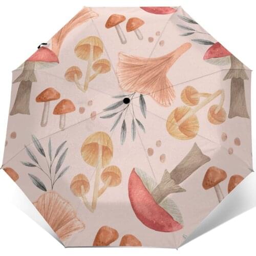 Colorful Mushroom Windproof Automatic Folding Inverted Umbrella Portable Paraguas for Man Woman