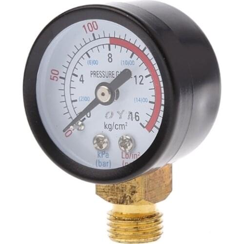 Dual Scale Economical All Purpose Pressure Gauge with Brass Internals 0-220 PSI/KPa