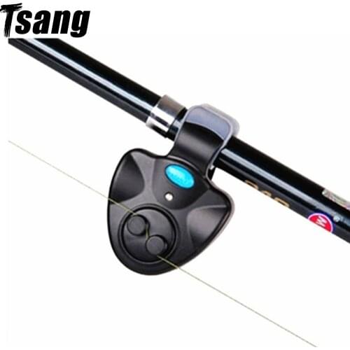 Buffer Fishing Alarm Fishing Bell With Electronic LED Light Bite Alarms Fishing Rod Clamp Clip Ring Carp Fishing Accessories