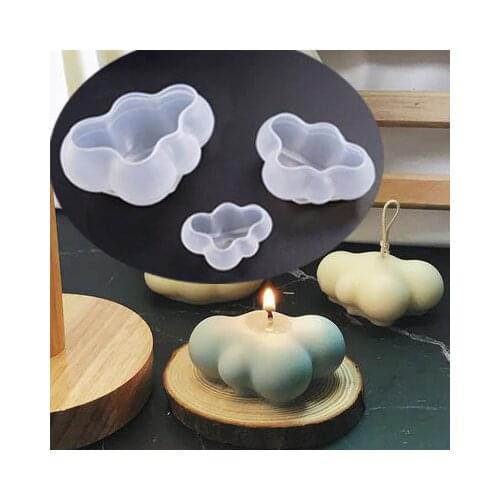 Clouds Shape Candle Mold Silicone Molds Cute Jewelry Soap Making Mold Handcraft Ornaments Making Tool DIY Soap Mold moule bougie