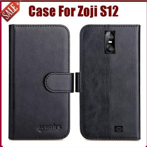 Hot Sale! Zoji S12 Case New Arrival 6 Colors High Quality Flip Leather Protective Cover For Zoji S12 Case Phone Bag